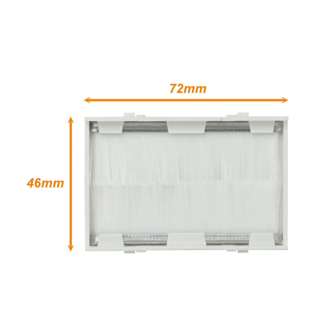 Salida 72x46mm con Cepillos requiere-FQ3 2