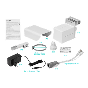 Punto de Acceso MikroTik Cube 60Pro ac - 60 GHz, 802.11ay, Conexiones de Alta Velocidad