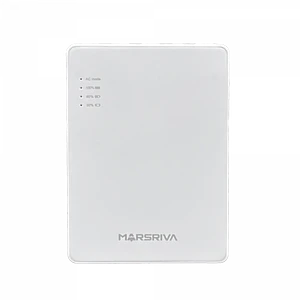 Mini UPS MARSRIVA 37Wh 10000mAh, Salidas 5V/9V/12V 1.5A, Entrada 12VDC, Batería de Litio