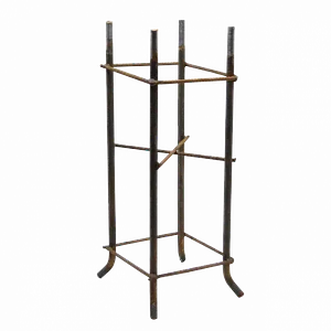 Canastillo Fierro ObraCivil Base p/POSTEC-5M Hex23mm Alt-590mm 18x18cm 
