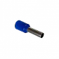 Terminal Aislado Crimpeable Azul 2,5mm2 8/15mm 100-unids AWG14 Ferrules  - Miniatura 1