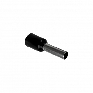 Negro 2,5mm2 8/15mm 100-unids AWG14 Ferrules Terminal Aislado Crimpeab