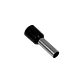 Negro 6,0mm2 12/20mm 100-unid AWG10 Ferrules Terminal Aislado Crimpeab - Miniatura 1