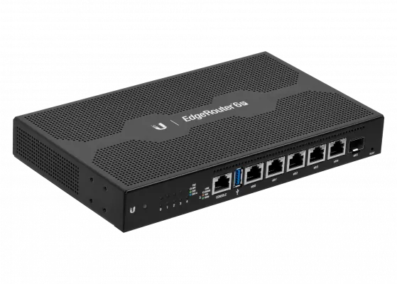 UBIQUITI 5-1000PoE24V 1-SFP USB Console-RJ45 Router inc24V Core-4x1GHz 2