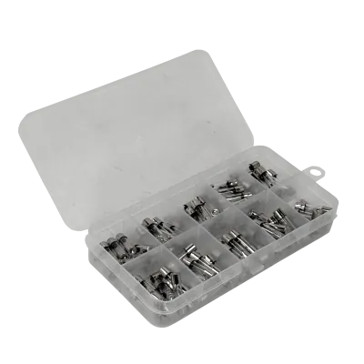 CAJA 100-unids. 0,2A-20A 5x20mm 250V Fusible Rapido Cilindrico Vidrio 1