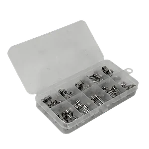 CAJA 100-unids. 0,2A-20A 5x20mm 250V Fusible Rapido Cilindrico Vidrio