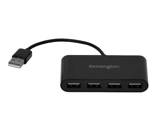 KENSINGTON Hub 4-USB2.0 no permite fuente de poder cable-10cm K39120WW 2