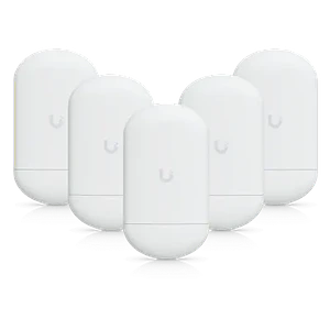 Enlace PTP UBIQUITI 5-unids 5GHz 13dBi 1-1000-RJ45 req-PoE24V 2x2 CPE/AP NS-5ACL