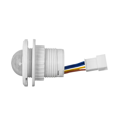 Sensor Movimiento Rele 85-265VAC 1A 110º 4-6mts 45s diametro-19mm 3