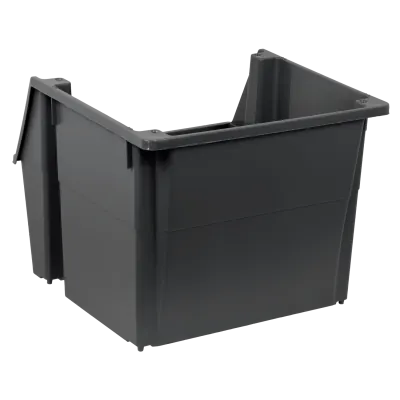 WENCO Frontal Ferretero Apilable Gris 40x45cm 34cm-Altura PP 3
