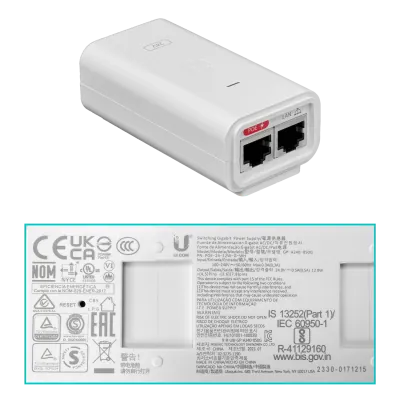 UBIQUITI 1un inc-PoE24V 450mbps-2,4GHz 867mbps-5GHz 3dBi 1-1000 AC1300 6