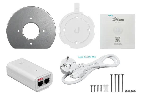 UBIQUITI 1un inc-PoE24V 450mbps-2,4GHz 867mbps-5GHz 3dBi 1-1000 AC1300 7