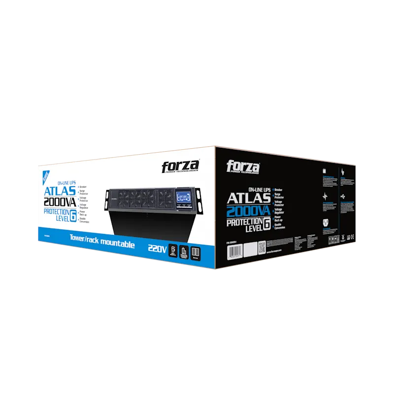 UPS Forza - Linea interactiva - 1800 Watt - 2000 VA - AC 220 V - RACK IEC 6