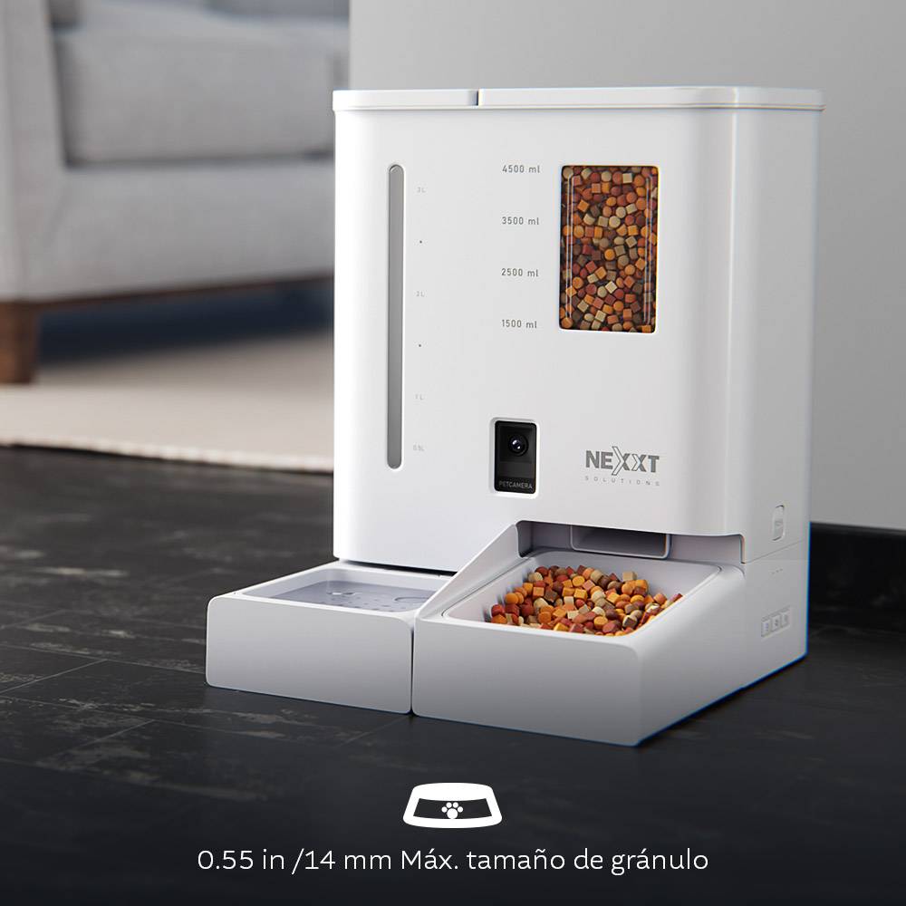 Dispensador Inteligente de alimento Nexxt Home NHA-P710, Alimento y Agua, Wi-Fi, Cámara 2K 3
