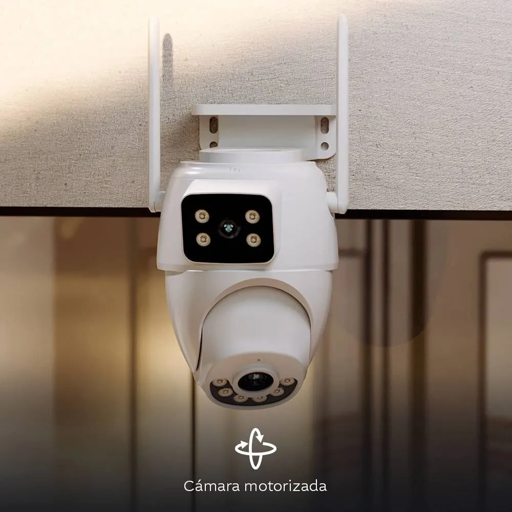 Cámara Inteligente para Exterior Nexxt Solutions NHC-OP30DL, Wi-Fi 2.4/5GHz, 2K, Doble Lente PTZ 4