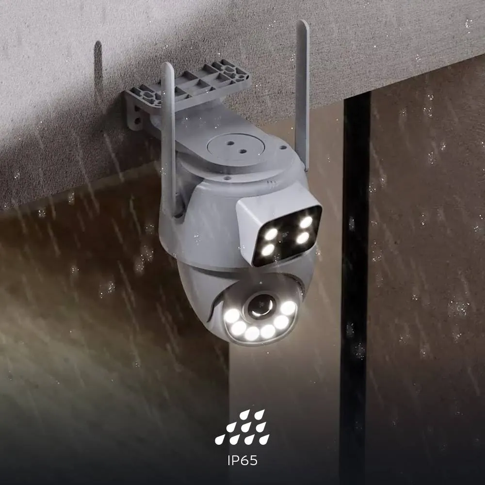 Cámara Inteligente para Exterior Nexxt Solutions NHC-OP30DL, Wi-Fi 2.4/5GHz, 2K, Doble Lente PTZ 5