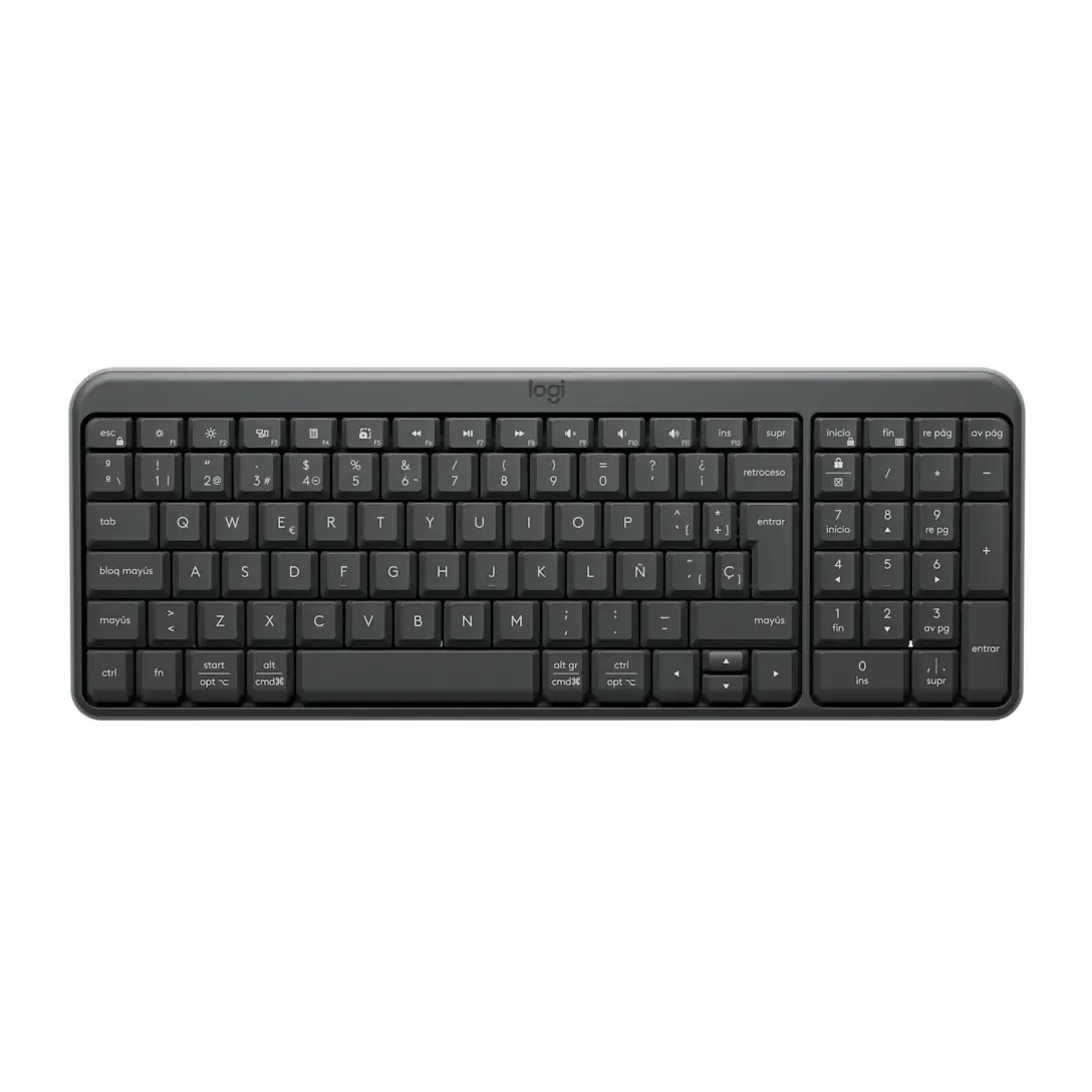 Teclado Inalámbrico Logitech K250, Bluetooth, Numérico, Pilas, Grafito 1