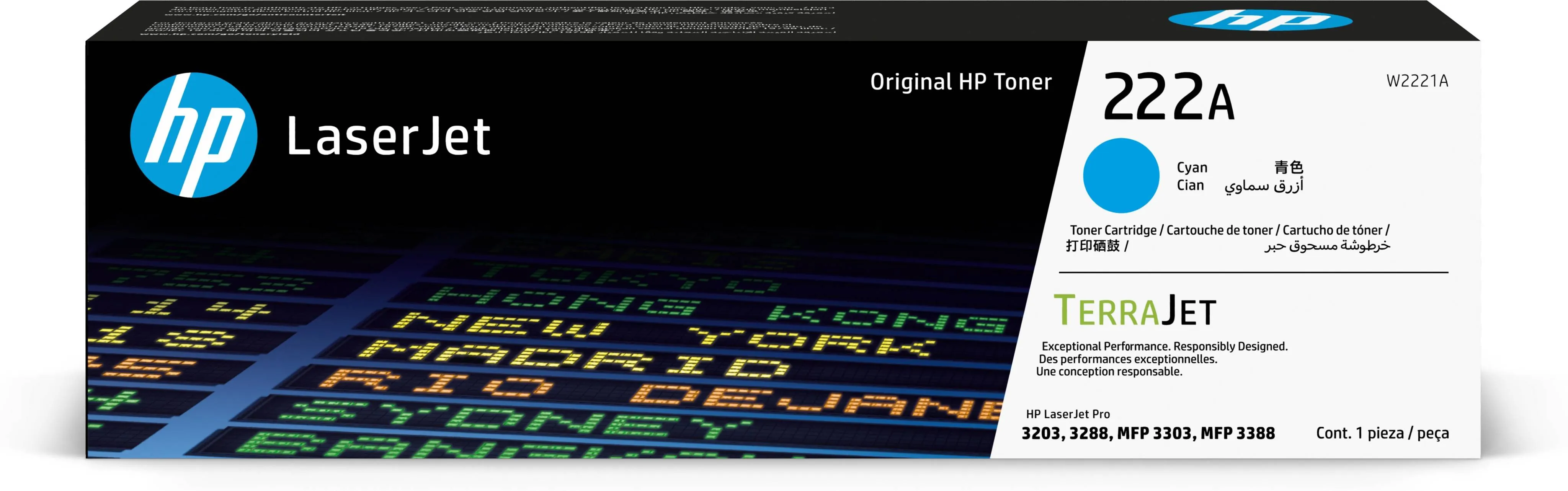 Cartucho de Tóner Original HP 222A Cyan LaserJet – Alto Rendimiento y Calidad Profesional 1