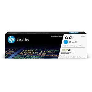 Cartucho de Tóner Original HP 222A Cyan LaserJet – Alto Rendimiento y Calidad Profesional