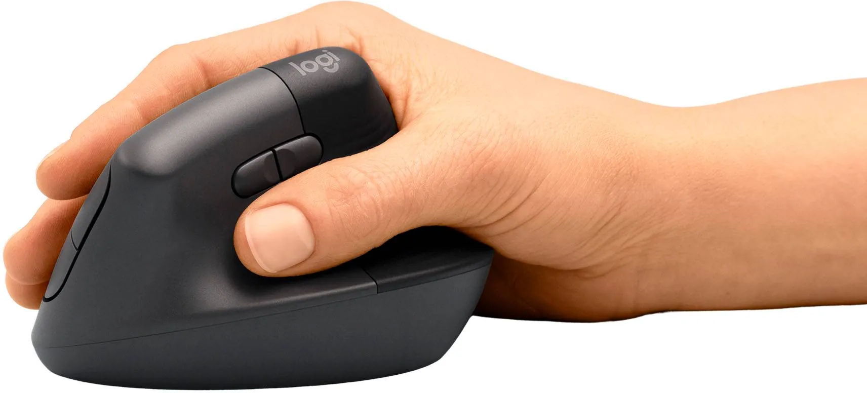 Mouse Ergonómico Logitech Lift, 6 Botones, 4000DPI, Bluetooth, Diestro, Graphite/Black 3
