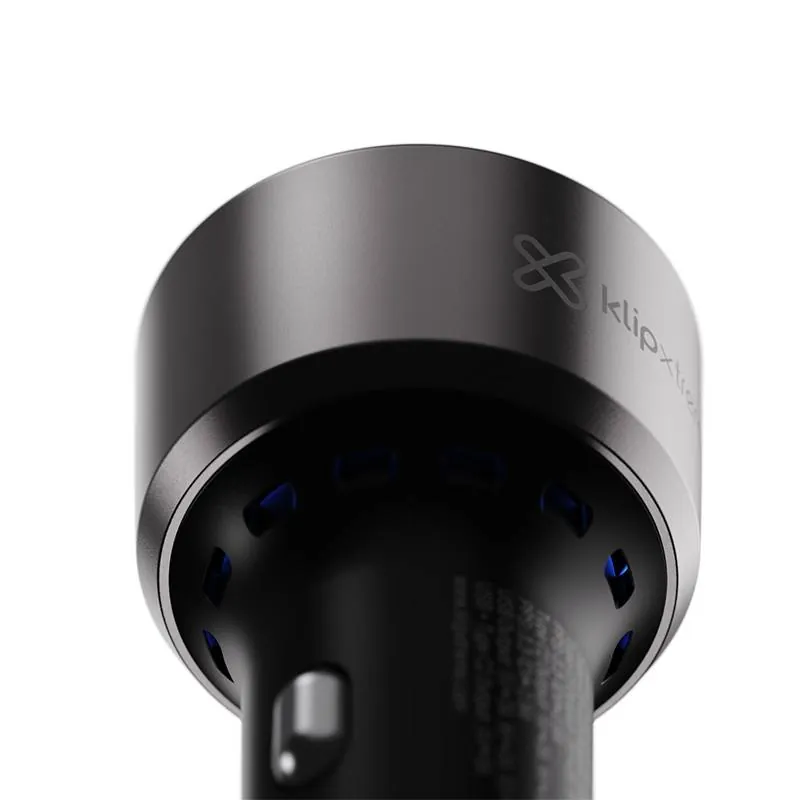 Adaptador auto Klip Xtreme 60W – 2×USB-C, 1×USB-A, carga rápida dispositivos móviles 3