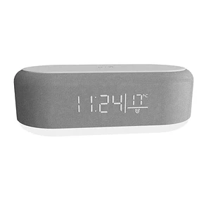 Parlante Inalámbrico Xtech Gilmour XTS-622, 5W, Bluetooth 5.2, Reloj, Carga 15W, Gris