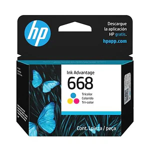 Cartucho de Tinta Original HP 668 Tricolor 7FP36VL 120 páginas Ink Advantage color