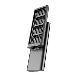 Kit de Destornilladores Xtech XTA-820, 25 en 1, 24 Puntas S2, Estuche de Aluminio