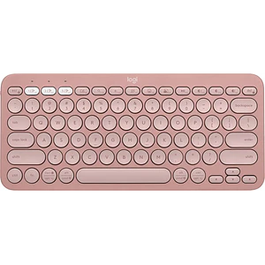 Teclado Bluetooth® Logitech Pebble Keys 2 K380s, estilizado y minimalista, Rose