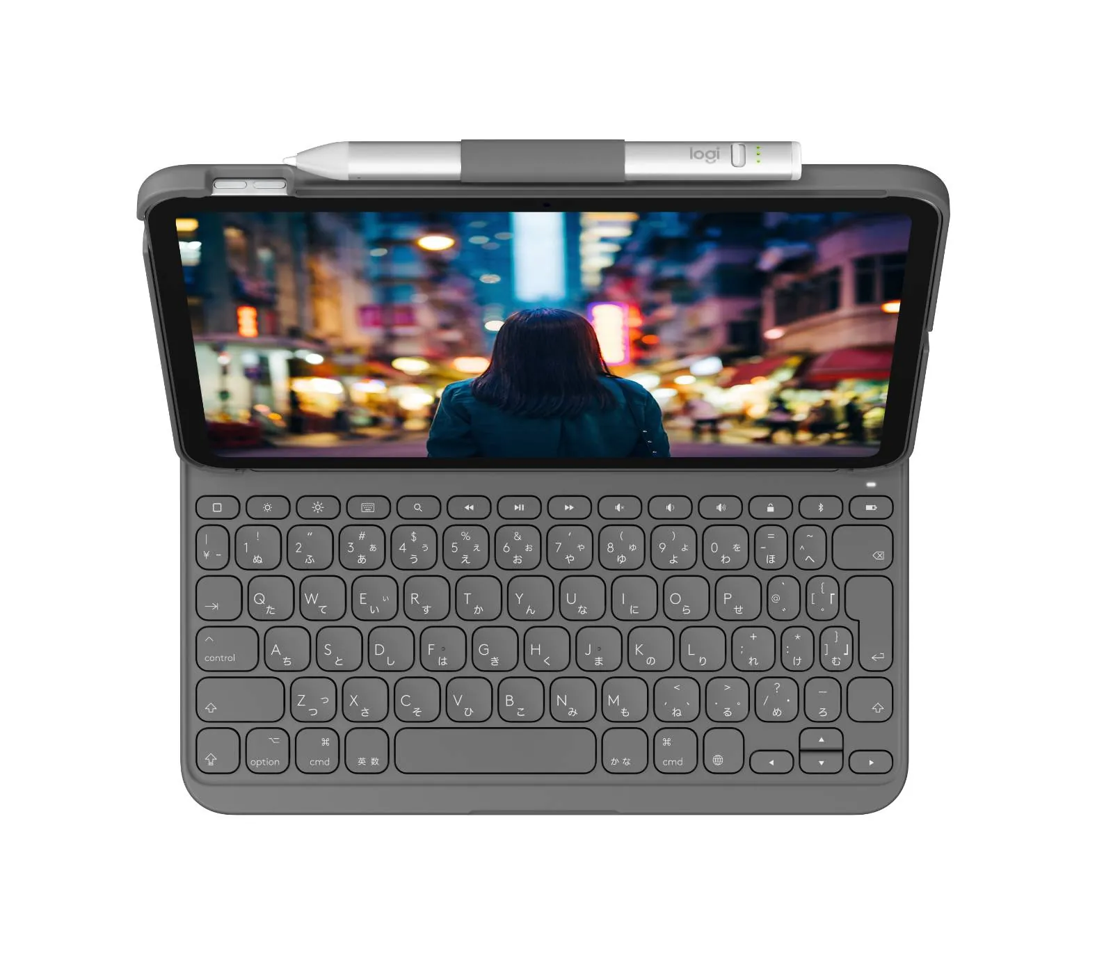 Funda con Teclado Logitech Slim Folio para iPad (10.ª generación) - Gris Oxford, Distribución Inglés 3