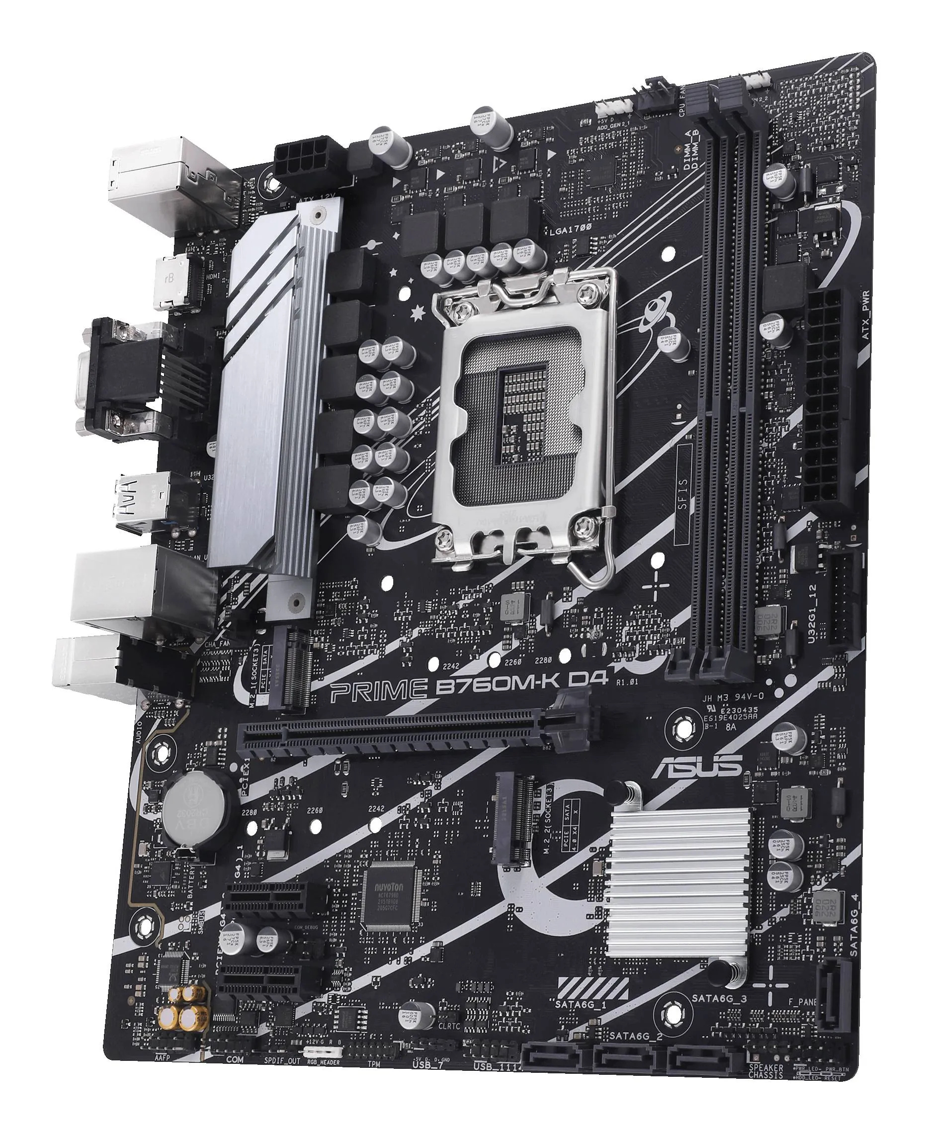 Placa Madre ASUS PRIME B760M-K D4, Socket LGA1700, 2x DDR4, 2xM.2, PCIe 4.0, Micro-ATX 5