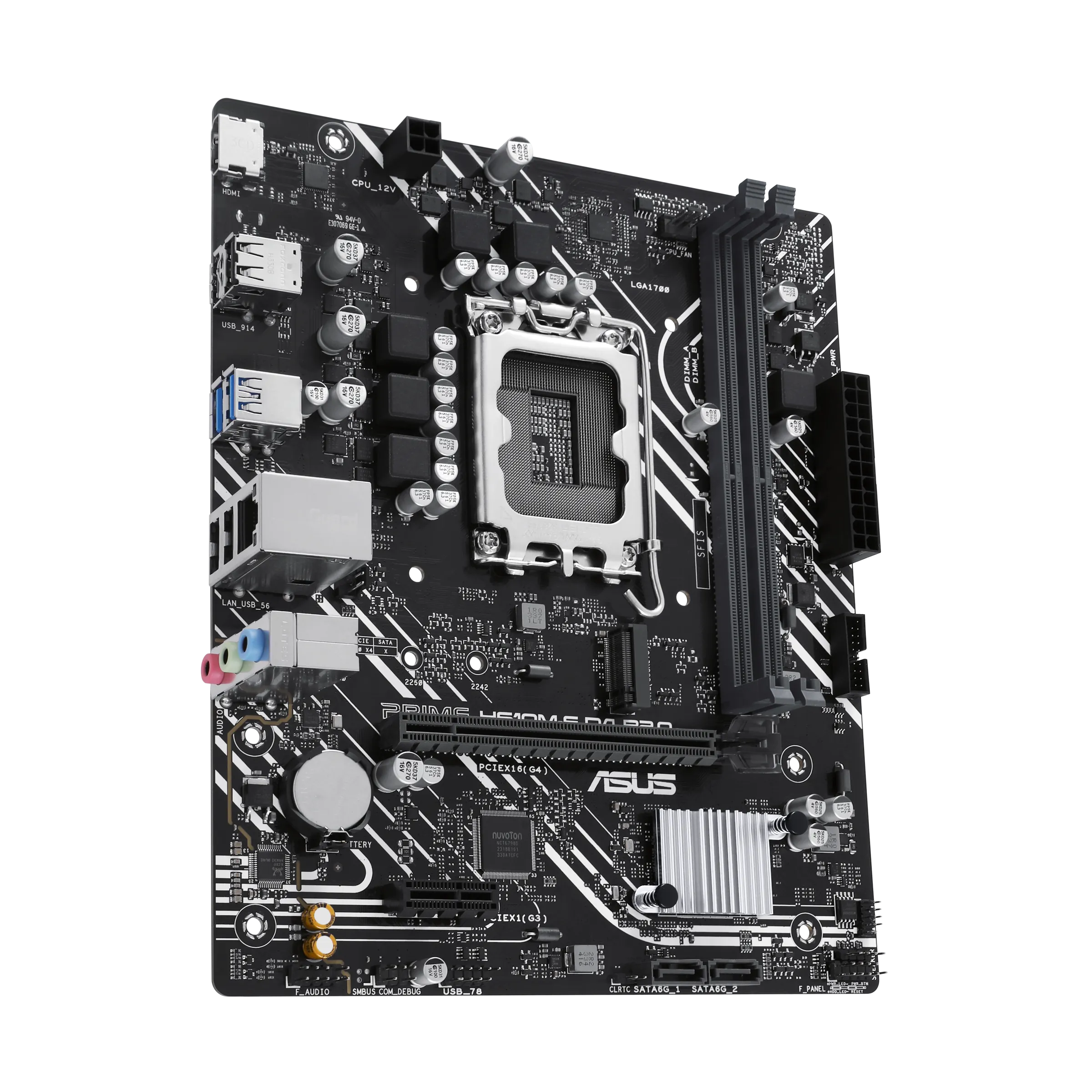 Placa Madre ASUS PRIME H610M-F D4 R2.0, Socket LGA 1700, 2x DDR4, M.2, PCIe 4.0, HDMI, Micro-ATX  4