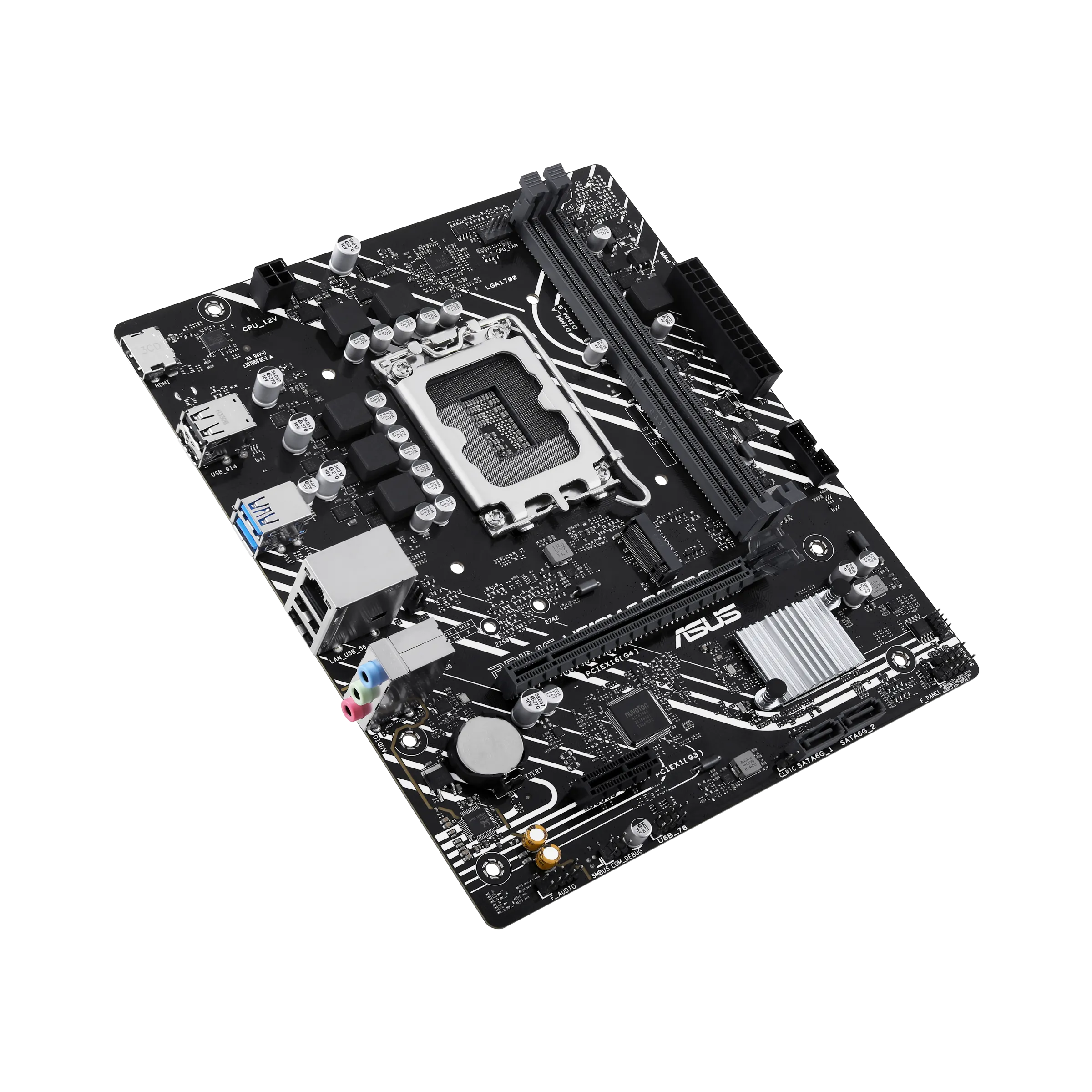 Placa Madre ASUS PRIME H610M-F D4 R2.0, Socket LGA 1700, 2x DDR4, M.2, PCIe 4.0, HDMI, Micro-ATX  6