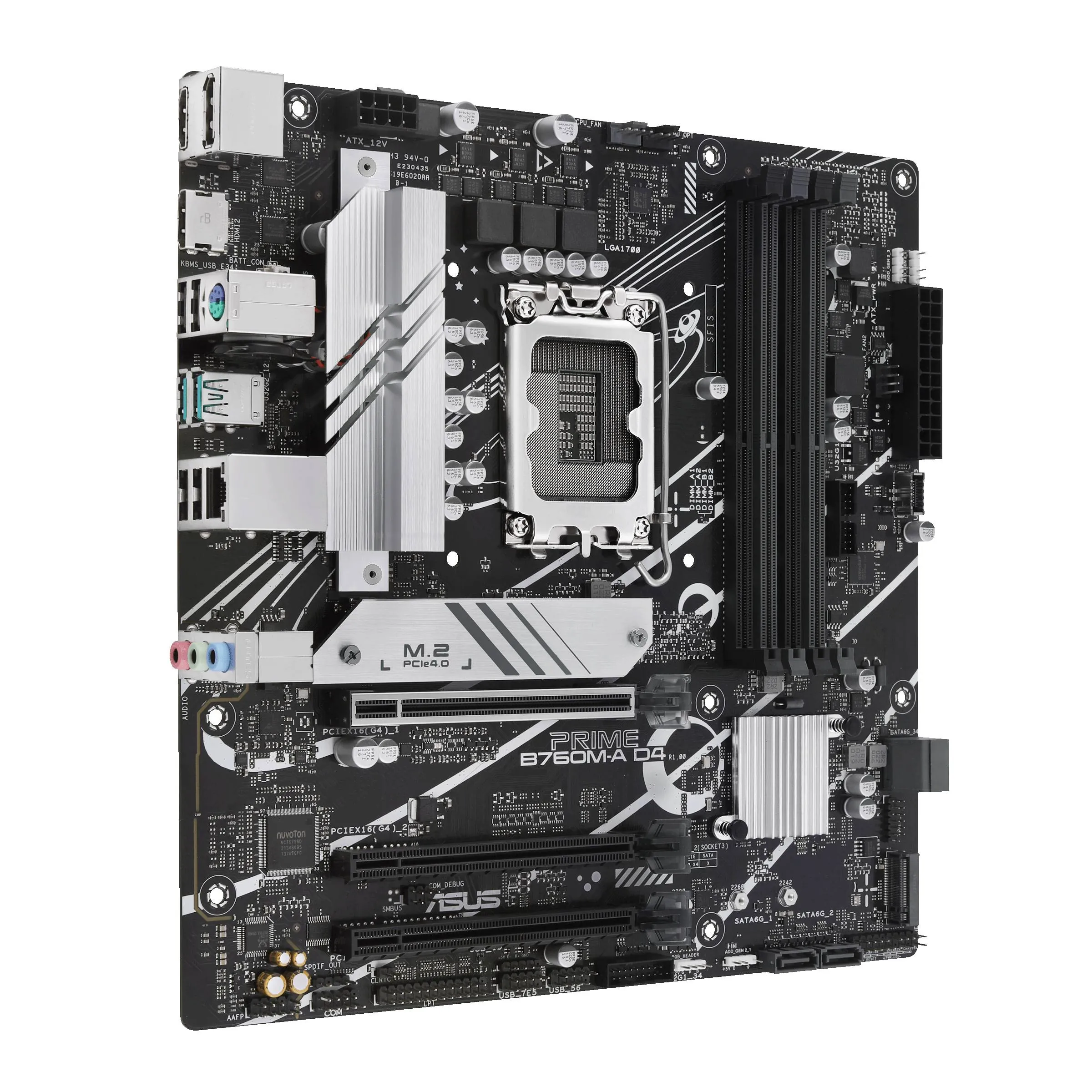 Placa Madre ASUS Prime B760M-A D4, Intel® LGA1700, 4xDIMM DDR4, DP, HDMI, 2xM.2, 4xSATA, Micro-ATX 2