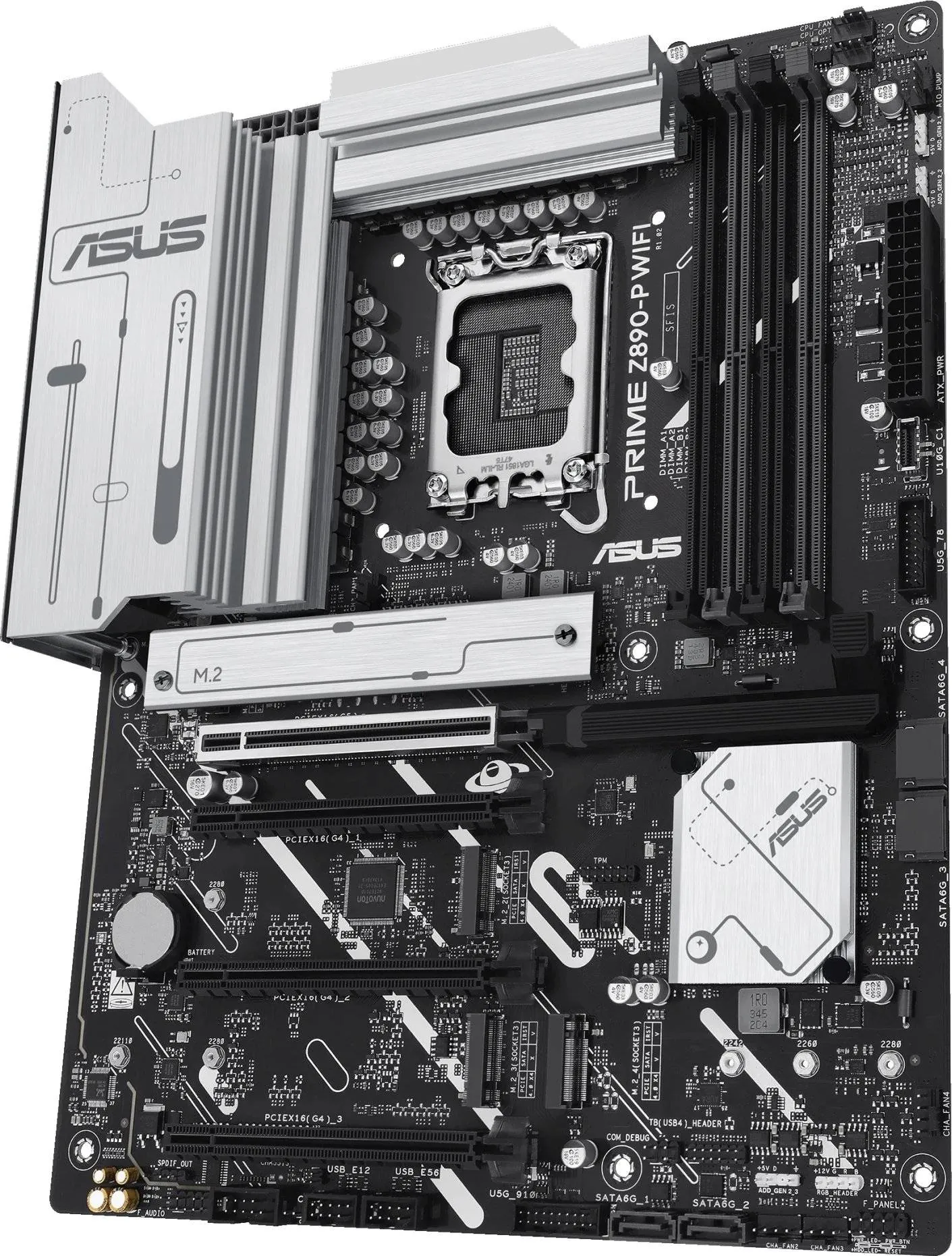 Placa Madre ASUS PRIME Z890-P WIFI, LGA1851, 4x DDR5, HDMI, DP, Thunderbolt 4, Wi-Fi7, ATX 4
