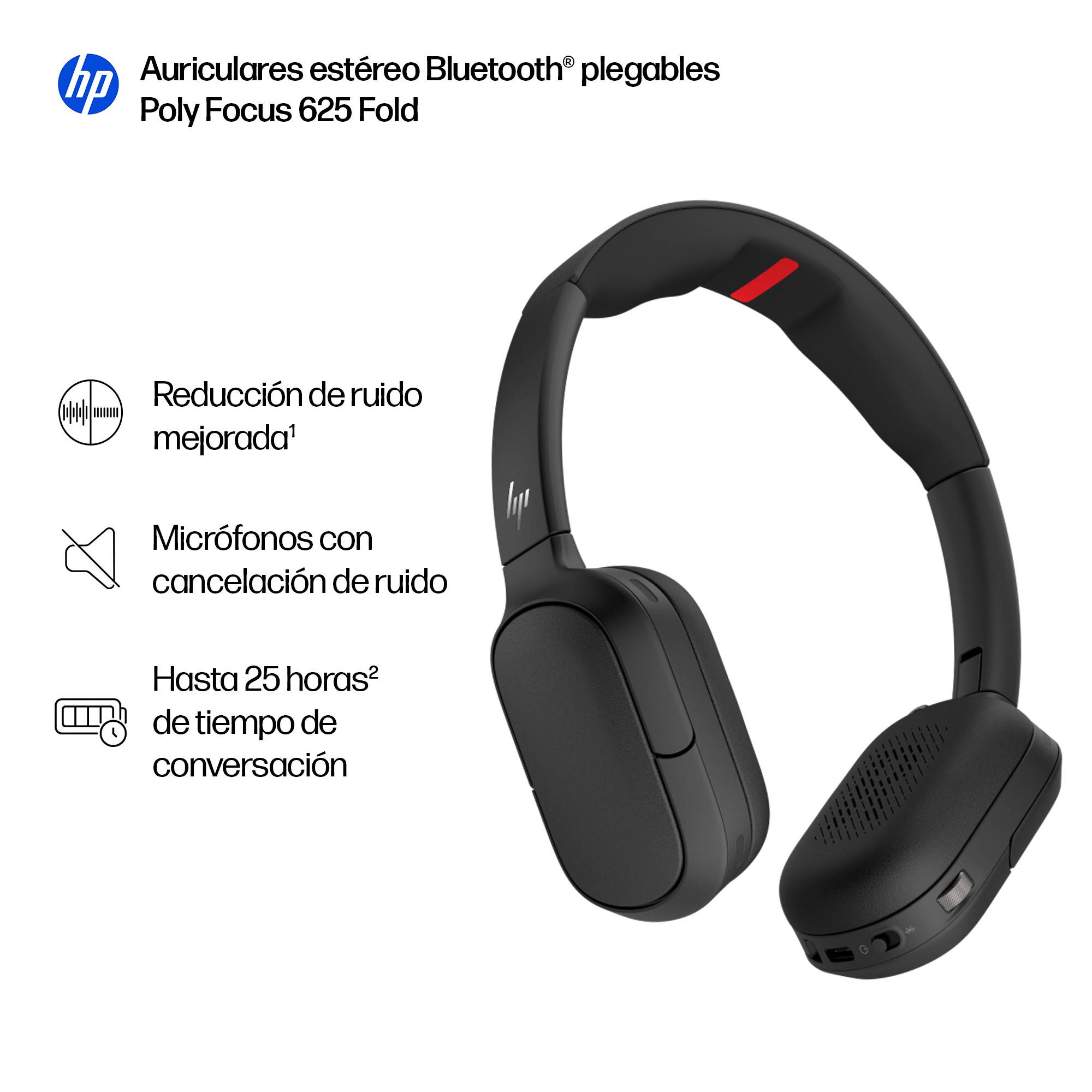 HP Poly Focus 625 Stereo Bluetooth Headset HP Poly Focus 625 8