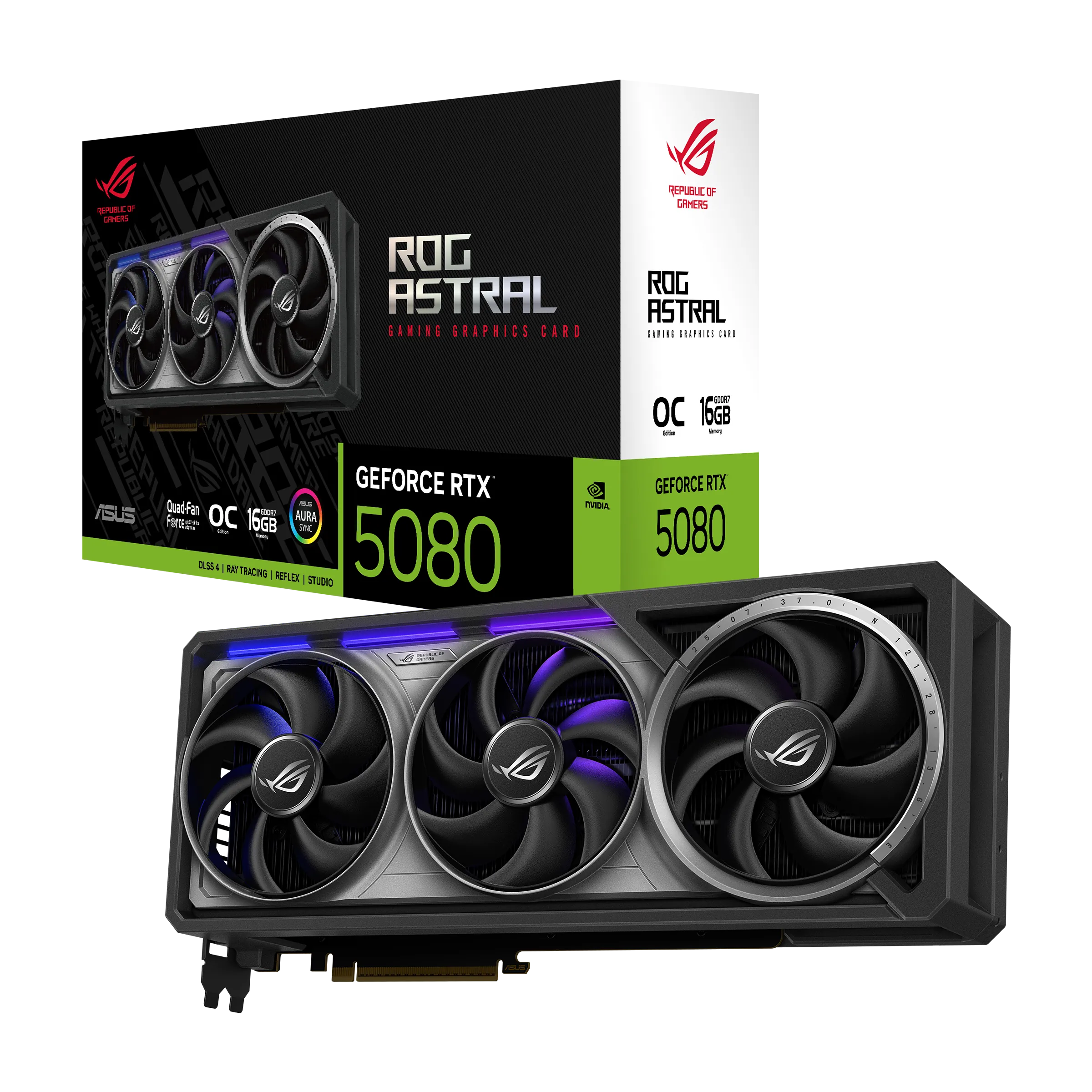 Tarjeta de Video ASUS ROG Astral Nvidia GeForce RTX 5080 OC, 16GB GDDR7, 256-bit, PCIe 5.0 1