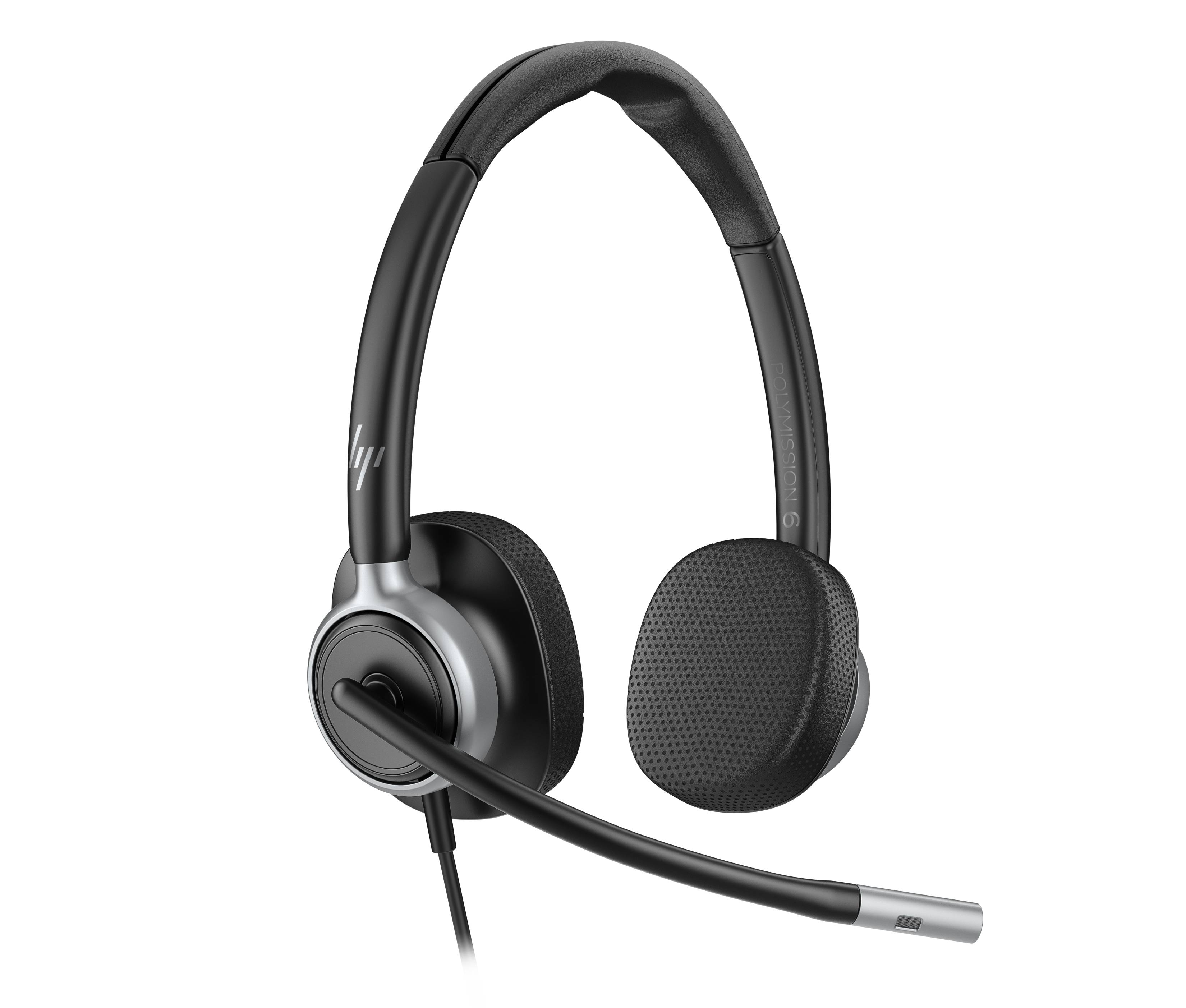 HP Poly Mission 625 Stereo USB Wired Headset HP Poly Mission 625 3