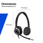 HP Poly Mission 625 Stereo USB Wired Headset HP Poly Mission 625 - Miniatura 6