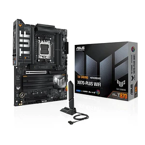 Placa Madre ASUS TUF GAMING X870-PLUS WIFI, Socket AM5,  4 x DDR5, HDMI, 2xUSB4, 4 xM.2, Wi-Fi7, ATX