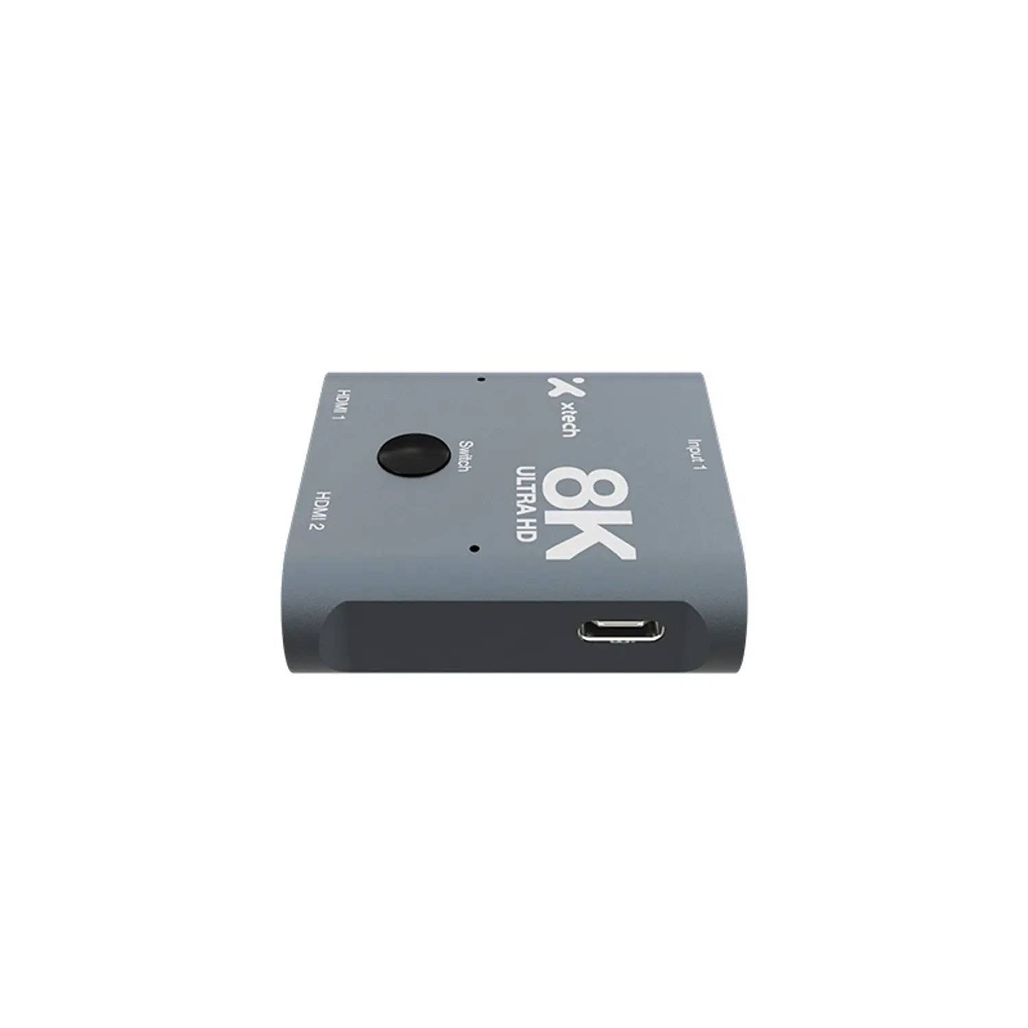 Switch HDMI Xtech XHA-440 Bidireccional, 2 Puertos HDMI 2.1, Hasta 8K 60 Hz, USB-C 3