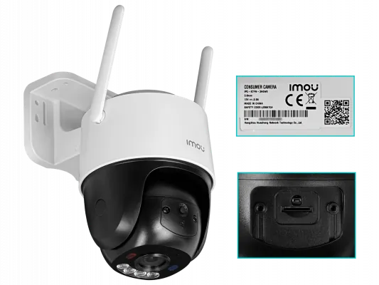 Cámara PT Exterior WiFi IMOU Cruiser 3MP, Micrófono, Visión Nocturna 30 m, MicroSD, IP66 - CRUISER 3