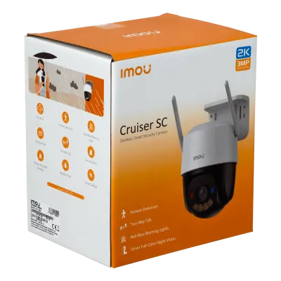 Cámara PT Exterior WiFi IMOU Cruiser 3MP, Micrófono, Visión Nocturna 30 m, MicroSD, IP66 - CRUISER 7