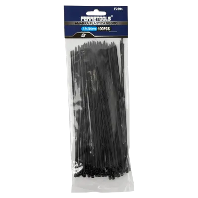 Amarra Plástica Nylon Negra 200x2,5 mm, Pack 100 Unidades - CV-22N 3