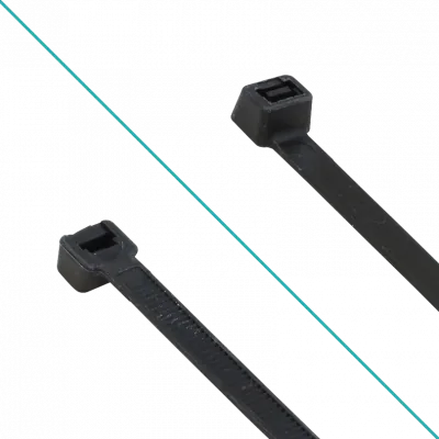 Amarra Plástica Nylon Negra 400x7,0 mm, Pack 25 Unidades - CV-74N 2