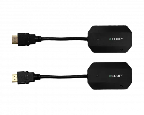 Kit Inalámbrico HDMI a HDMI 1080p 5 GHz, Alcance 30 m, Antenas Fijas - HDMI-5C 4