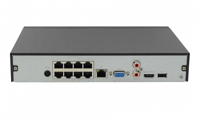 NVR Dahua 16 Canales IP, 8 PoE, 5MP, H.264, HDMI/VGA, 1 SATA hasta 6 TB - NVR4116-8P 3