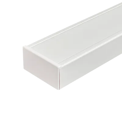 Tapa Final Recta Plana Blanca para Canaleta 100x50 mm LinkChip CCA-10050-TFR - QN1R 4