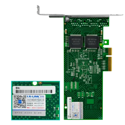 Tarjeta de Red PCIe x4 LR-LINK LREC9714HT, 4 Puertos Gigabit, Intel I350, para RouterOS - RB44GE 4