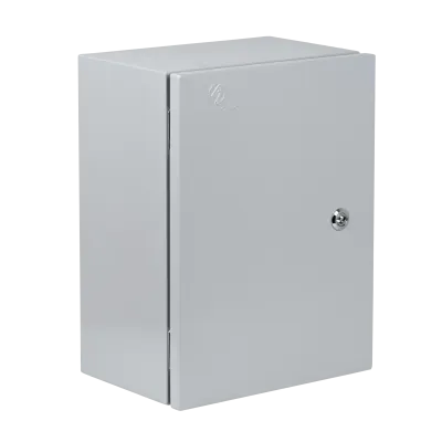 Caja Metálica 400x300x200 mm IP65 Gris, 1 Chapa con Llave - SA7525 1